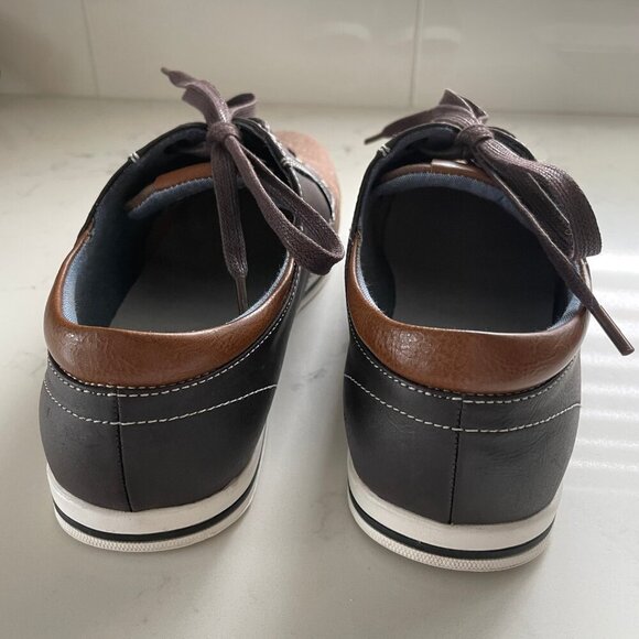 Bruno Marc Rivera Lo Cut Lace Up Casual Oxford Inspired Sneaker Shoes Brown Sz 8 - Picture 3 of 13